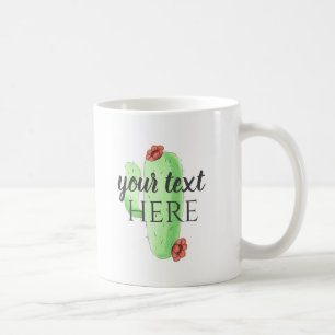 Personalisieren Sie es!! Custom Cactus Themed Coff Kaffeetasse