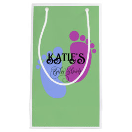 Personalisieren Sie es Unisex Baby Feet Flat Icon Kleine Geschenktüte
