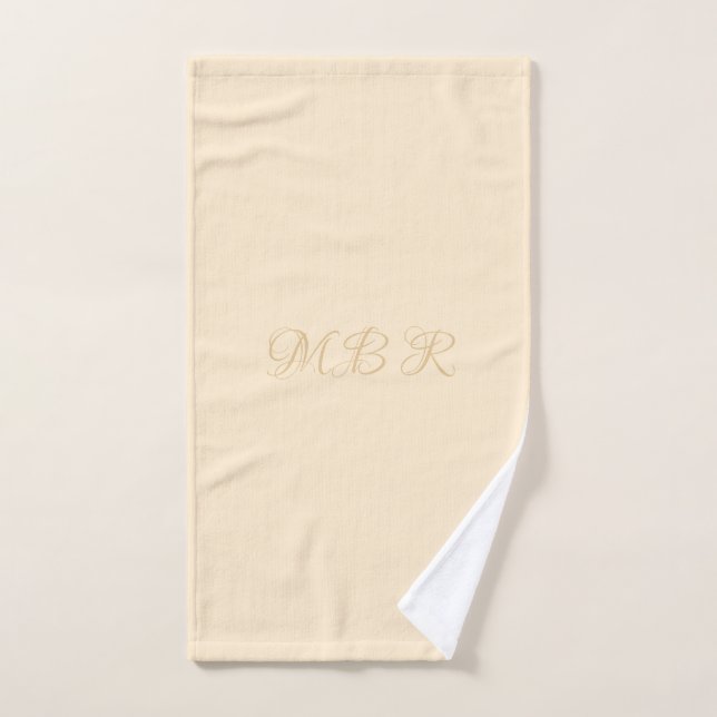 Personalisieren Sie Extravagantes Gold Monogramm,  Badhandtuch Set (Handtuch)
