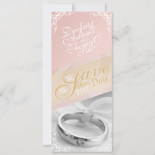 Personalisieren Sie Foto Save the Date-Karte Date (Vorderseite)