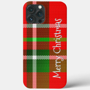 Personalisieren Sie "Frohe Weihnachten" Tartan Kar Case-Mate iPhone Hülle