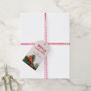 Personalisieren Sie fröhliche Weihnachtskreide Str Geschenkanhänger