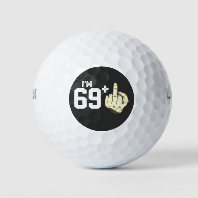 Personalisieren Sie Funny Finger Costume Geburtsta Golfball (Vorderseite)