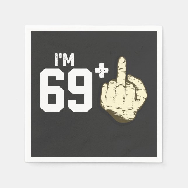 Personalisieren Sie Funny Finger Costume Geburtsta Serviette (Vorderseite)