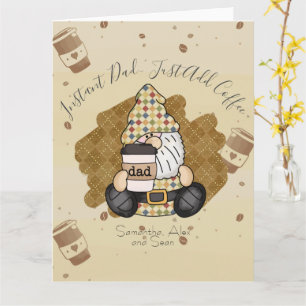 Personalisieren Sie für Kaffee liebenden Vater   V Karte