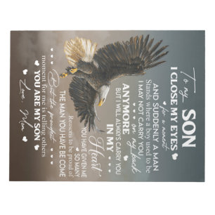 Personalisieren Sie für meinen Sohn von der Liebe  Notizblock