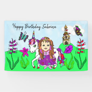 Personalisieren Sie Geburtstagsbanner Prinzessin u Banner