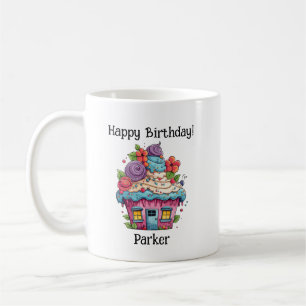 Personalisieren Sie Geburtstagskurve Kaffeetasse