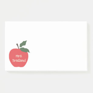 Personalisieren Sie Geschenk Apfel für Lehrer Post-it Klebezettel