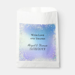 Personalisieren Sie Glitzer Blue Lila Gastgeschenk Geschenktütchen