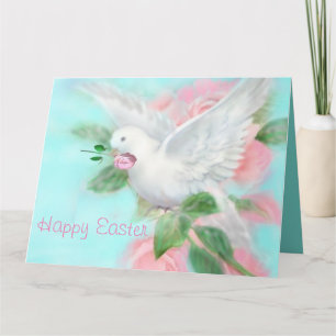 Personalisieren Sie große "Frohe Ostern" Taube Karte