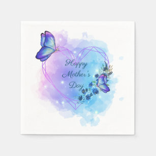 Personalisieren Sie Happy Mother's Day Floral Butt Serviette