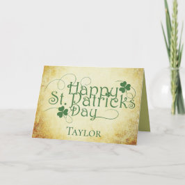 Personalisieren Sie Happy St Patricks Day Karte