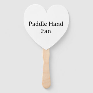Personalisieren Sie Heart Paddle Handfächer
