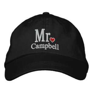Personalisieren Sie Herrn & Frau Embroidery bestic Bestickte Baseballkappe