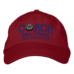 Personalisieren Sie Hockey Coach Cap Ihren Namen! Bestickte Baseballkappe