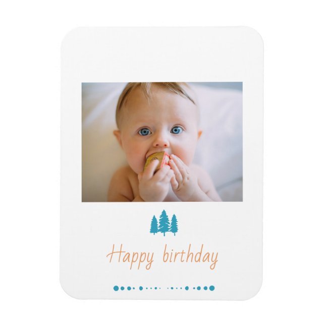 personalisieren Sie Ihr Baby glücklich Geburtstag  Magnet (Vertikal)