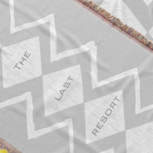 Personalisieren Sie Ihr Beach House Gray Zig Zag D Decke