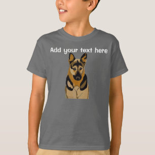 Personalisieren Sie Ihr deutsches Shepard-Portrait T-Shirt