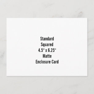Personalisieren Sie Ihr eigenes Design mit 4,5" x Begleitkarte