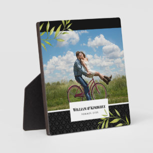 Personalisieren Sie Ihr Foto mit Lorbeer und Damas Fotoplatte