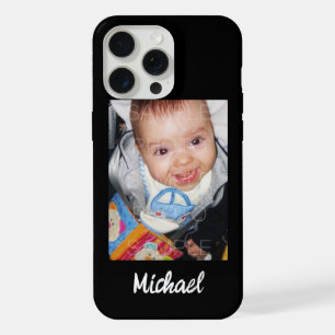 Personalisieren Sie Ihr Foto mit Namen, Telefon un iPhone 15 Pro Max Hülle