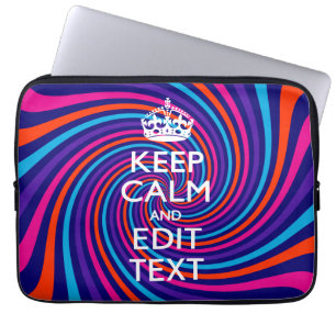 Personalisieren Sie Ihre Behalten Ruhe und den meh Laptopschutzhülle