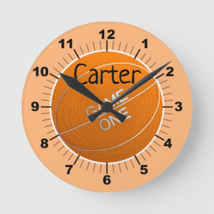 Personalisieren Sie Ihre eigene Basketball-Rund-Uh Runde Wanduhr