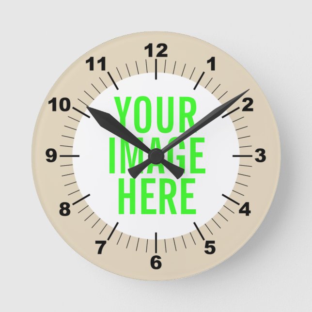 Personalisieren Sie Ihre eigene Rund-Uhr Runde Wanduhr (Vorderseite)