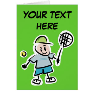 Personalisieren Sie Ihre eigene Tenniskarte