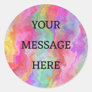 Personalisieren Sie Ihre eigenen Rainbow-Stickers Runder Aufkleber
