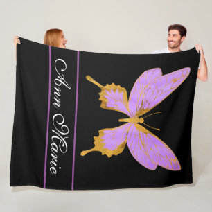 Personalisieren Sie Ihre eigenen Schmetterlingsflö Fleecedecke