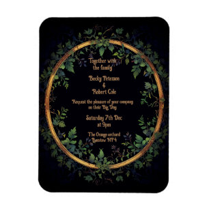 Personalisieren Sie Ihre Hochzeitseinladung Magnet