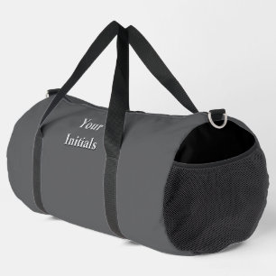 Personalisieren Sie Ihre Initialen grau Duffle Bag