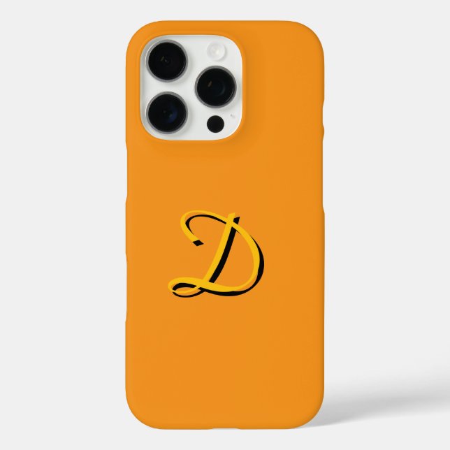 Personalisieren Sie Ihre Monogramm Gold Case-Mate iPhone Hülle (Rückseite)