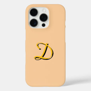 Personalisieren Sie Ihre Monogramm-Peach iPhone 16 Pro Hülle