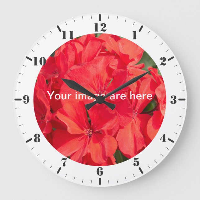 Personalisieren Sie Ihre persönlichen Daten mit St Große Wanduhr (Vorderseite)