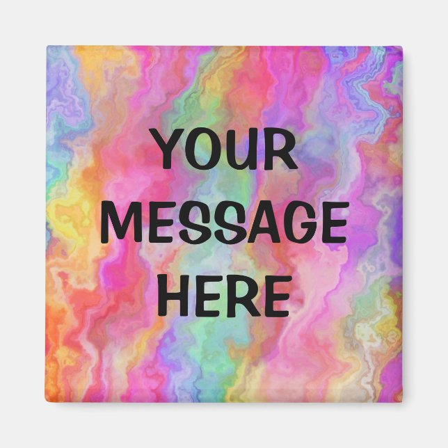 Personalisieren Sie Ihren eigenen Regenbogen Magnet (Vorne)