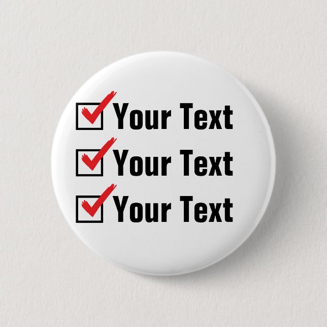 Personalisieren Sie Ihren eigenen Status - Kleinan Button (Vorderseite)