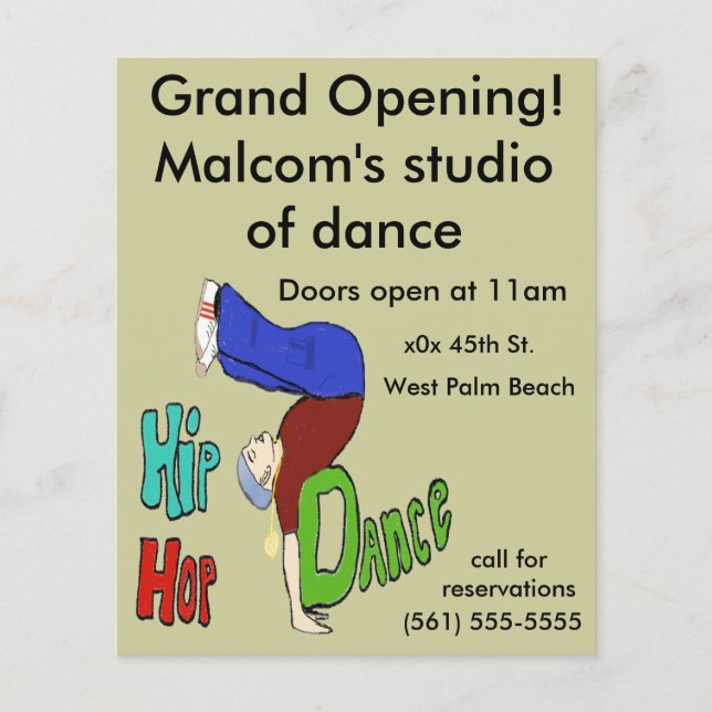 Personalisieren Sie Ihren Flyer (Vorne)