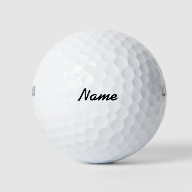 Personalisieren Sie Ihren Namen auf weißem Hinterg Golfball (Vorderseite)