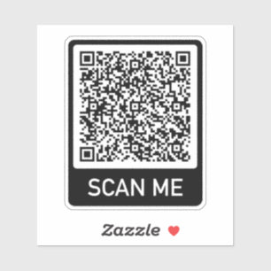 Personalisieren Sie Ihren QR-Code-Scan-Info-Aufkle Aufkleber