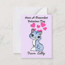 Personalisieren Sie Kitten Valentinstag Cards für 