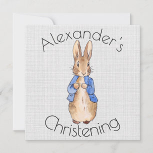 Personalisieren Sie klassisches Kaninchen-Hasen-Ta Einladung