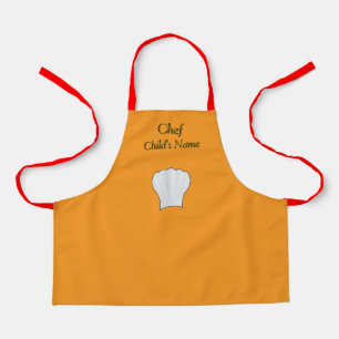 Personalisieren Sie Koch Kids Orange Craft Schürze