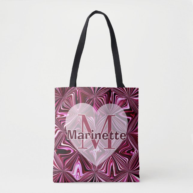 Personalisieren Sie Midnight Pink Marmor Geometris (Vorderseite)