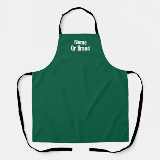 Personalisieren Sie mit dem Markennamen Green Chef Schürze