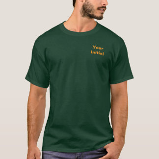 Personalisieren Sie mit Ihrem Anfangsbuchstaben Wa T-Shirt
