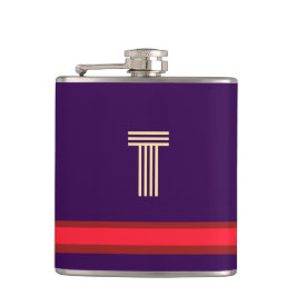 Personalisieren Sie mit Ihrem ersten Lila + Roten Flachmann