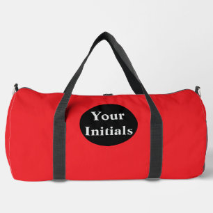 Personalisieren Sie mit Ihren Initialen Rot Duffle Bag